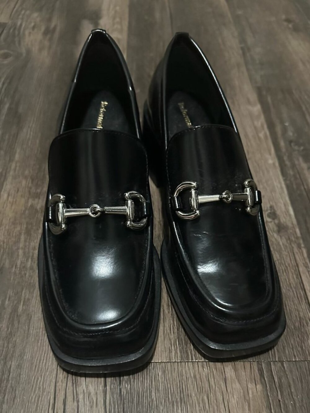 Reformation Black Leather Horsebit Loafers | Size 5 | NEW Never Worn